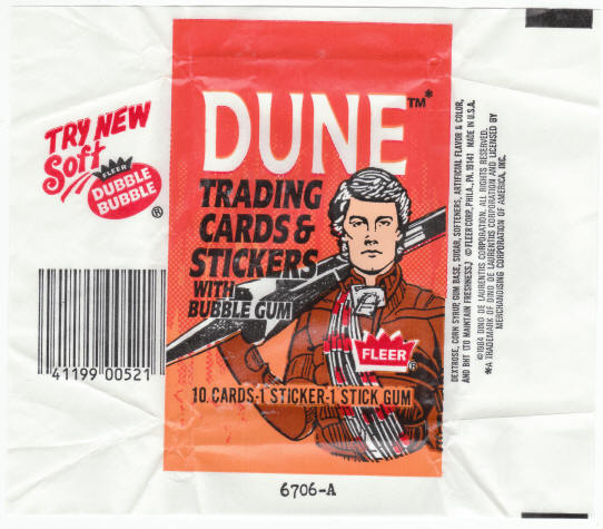 1984 Fleer Dune Wrapper