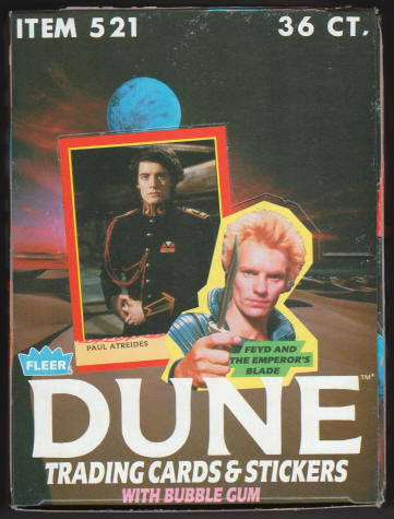 1984 Fleer Dune Empty Wax Box