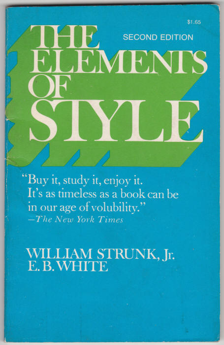 The Elements Of Style front cover