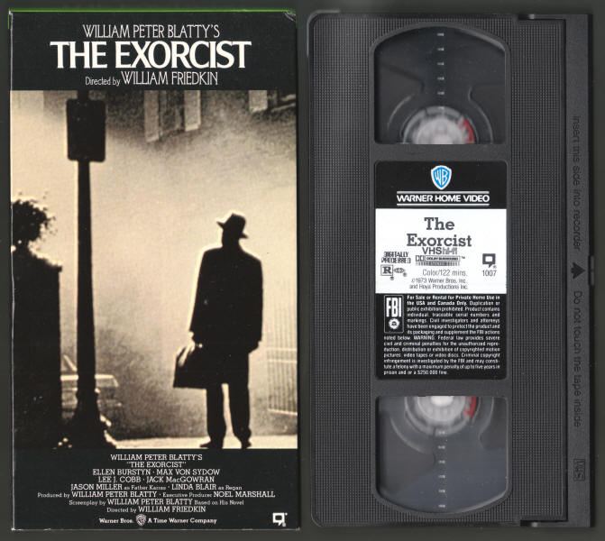 The Exorcist VHS Videotape