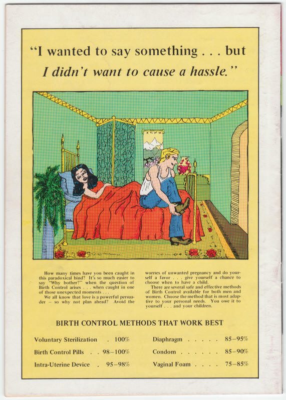 Facts O Life Sex Education Funnies back cover