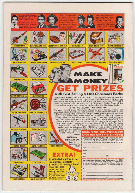 Fantastic Four #116 back cover