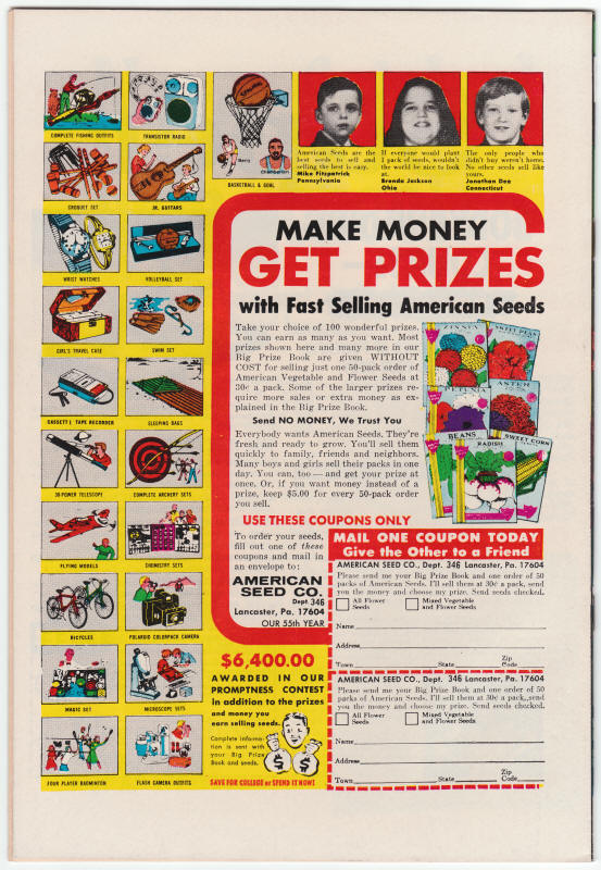 Fantastic Four #134 back cover