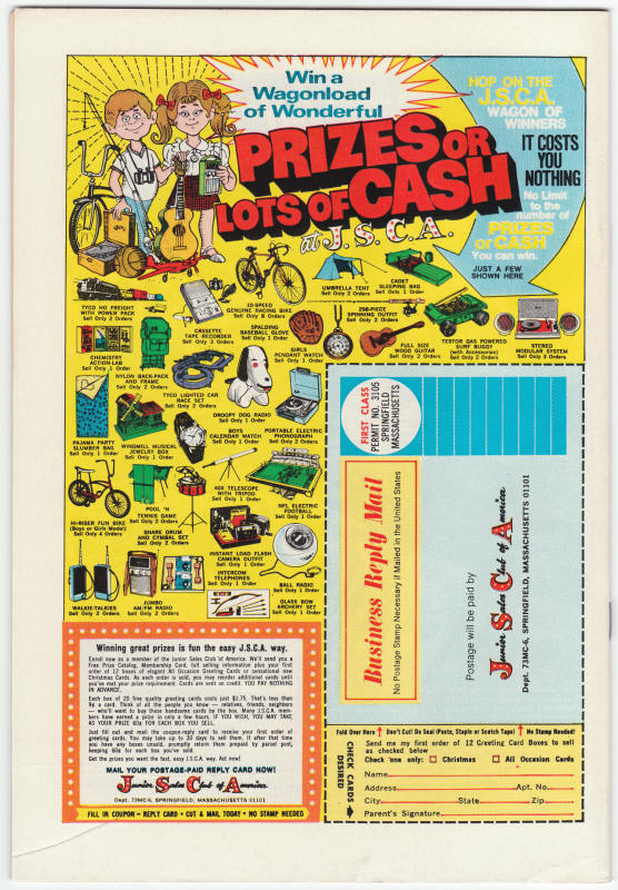 Fantastic Four #139 back cover