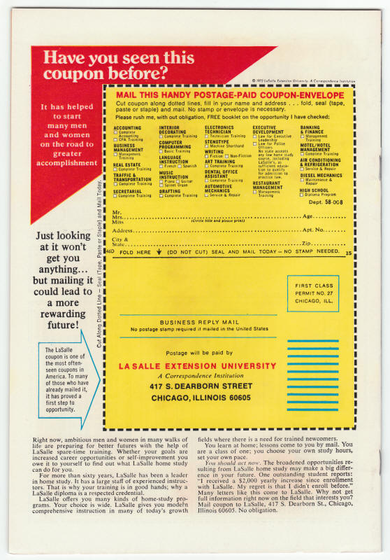 Fantastic Four #153 back cover