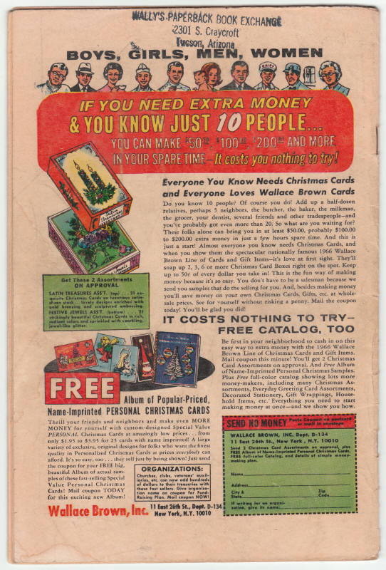 Fantastic Four #54 back cover