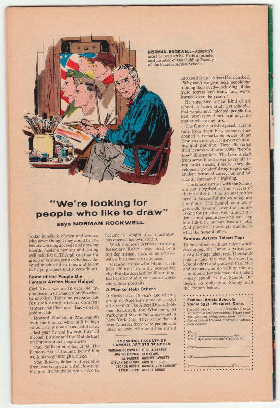 Fantastic Four #70 back cover