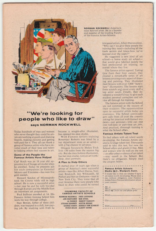 Fantastic Four #71 back cover