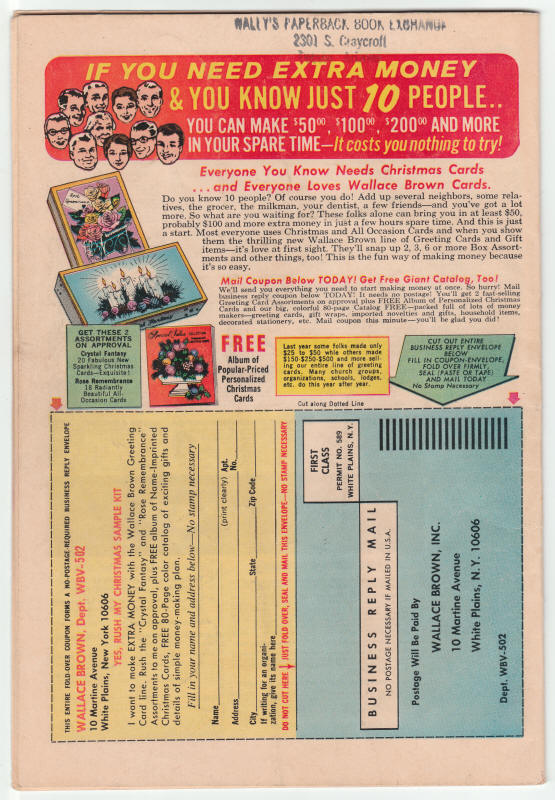 Fantastic Four #90 back cover