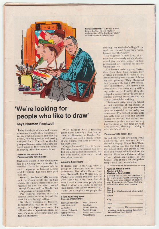 Fantastic Four #93 back cover