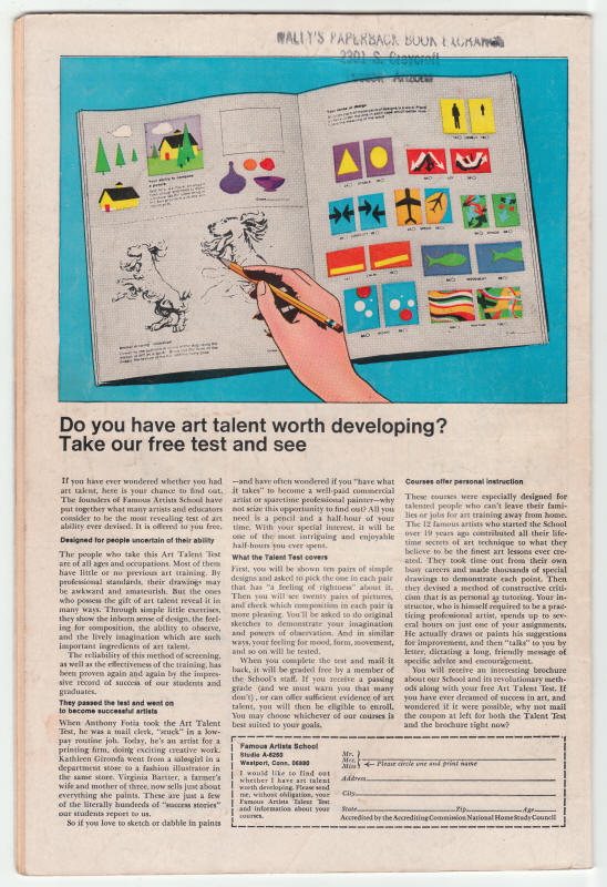 Fantastic Four #95 back cover