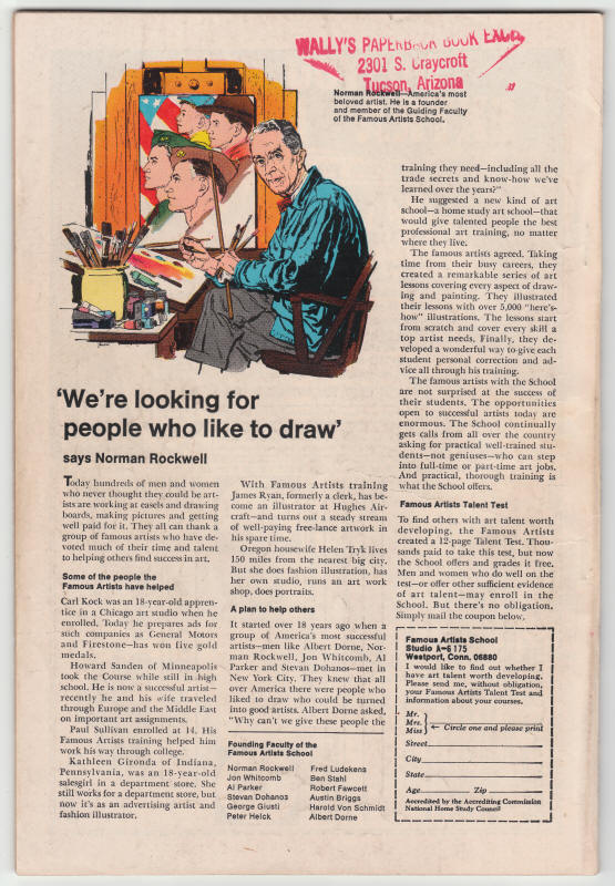 Fantastic Four Special #7 back cover