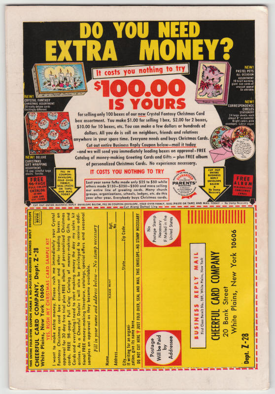 Fantastic Four Special #9 back cover