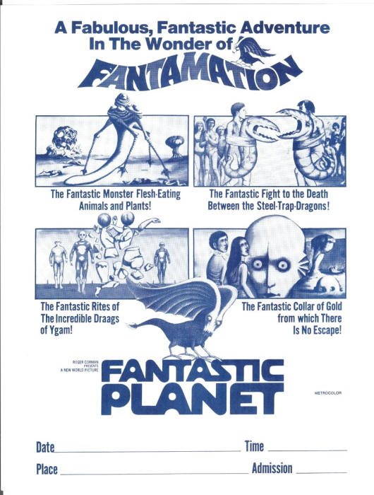 Fantastic Planet Handbill