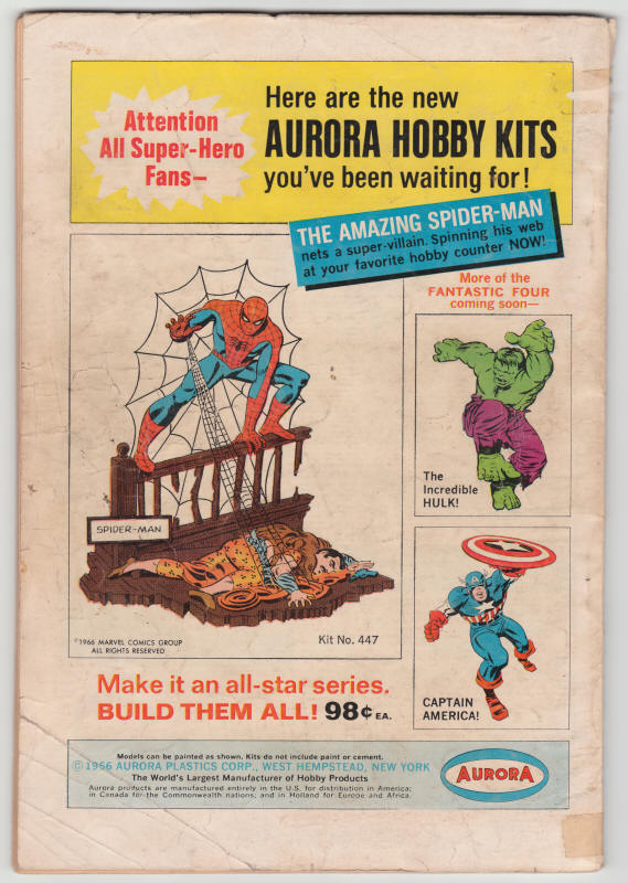 Fantasy Masterpieces #6 back cover