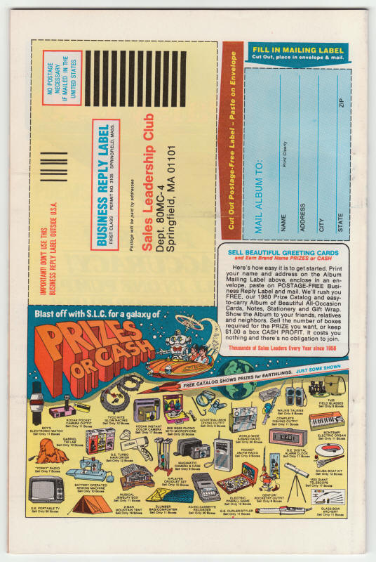 Fantasy Masterpieces Volume 2 #8 back cover