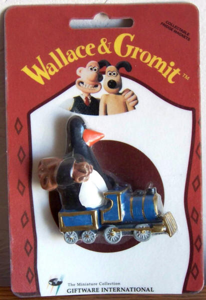 Penguin On The Train 3D Resin Magnet