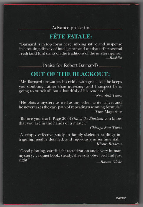 Fete Fatale back cover