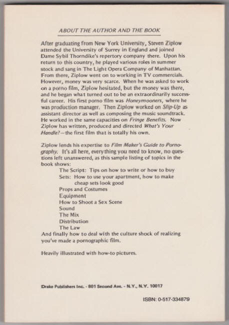 The Film Makers Guide To Pornography back cover