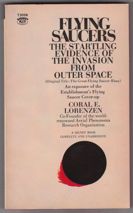 Flying Saucers The Startling Evidence Of The Invasion From Outer Space front cover