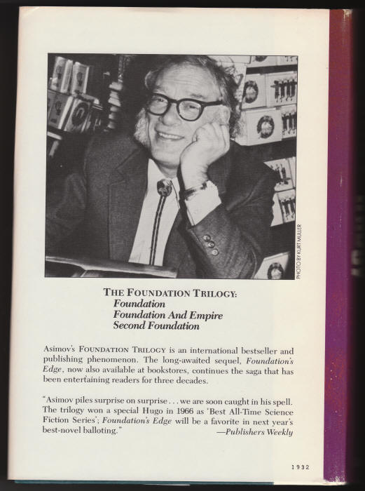 The Foundation Trilogy back cover