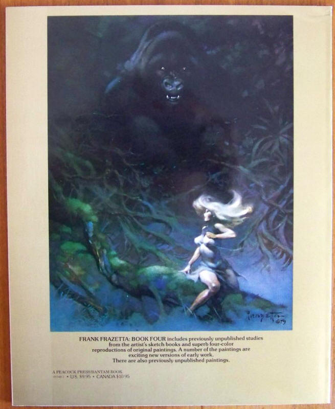 Frank Frazetta Book Four back cover