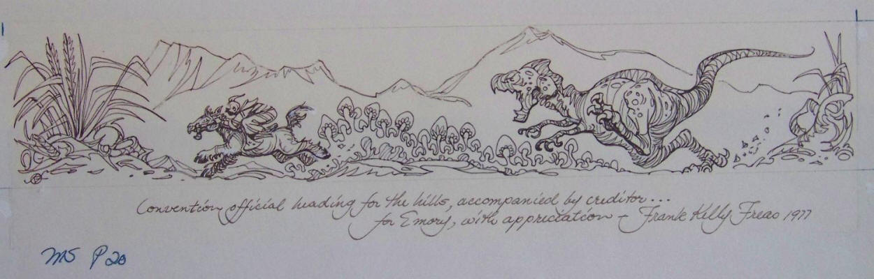 Frank Kelly Freas Original Artwork Heretic In A Balloon MS P20