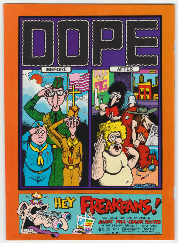 The Fabulous Furry Freak Brothers #1 back cover