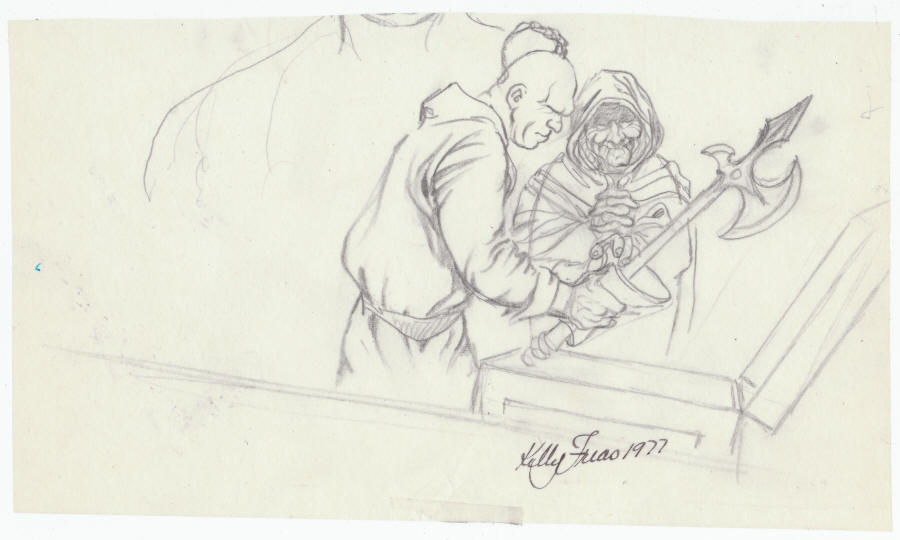 Frank Kelly Freas Heretic In A Balloon Drawing