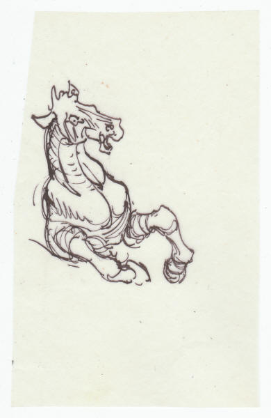 Frank Kelly Freas Heretic In A Balloon Drawing