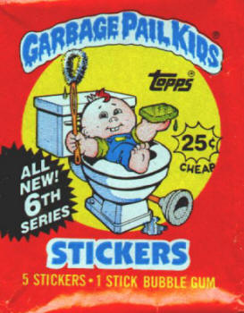 1986 Topps Garbage Pail Kids Stickers Series 6 Wrapper