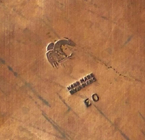 Native American Handmade Copper Trivet hallmark