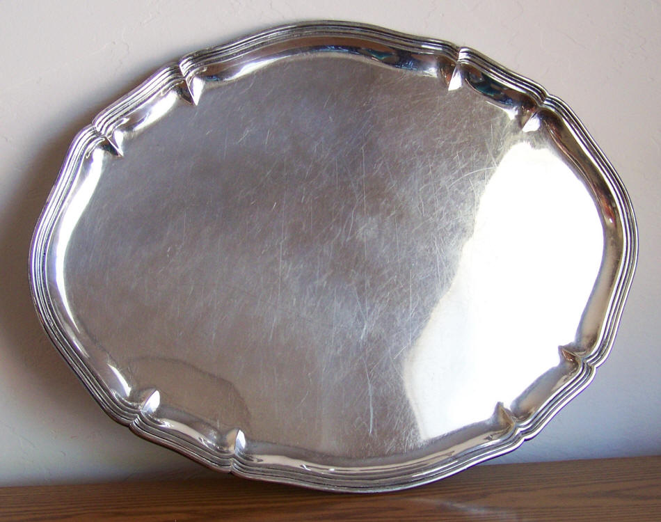 Gayer and Krauss German Silver 5-Piece Coffee and Tea Service Tray