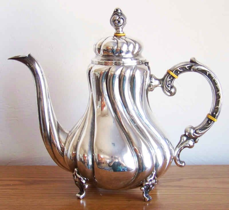 Gayer and Krauss German Silver 5-Piece Coffee and Tea Service