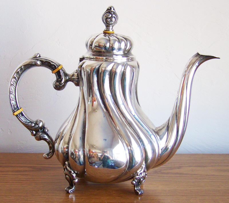 Gayer and Krauss German Silver 5-Piece Coffee and Tea Service