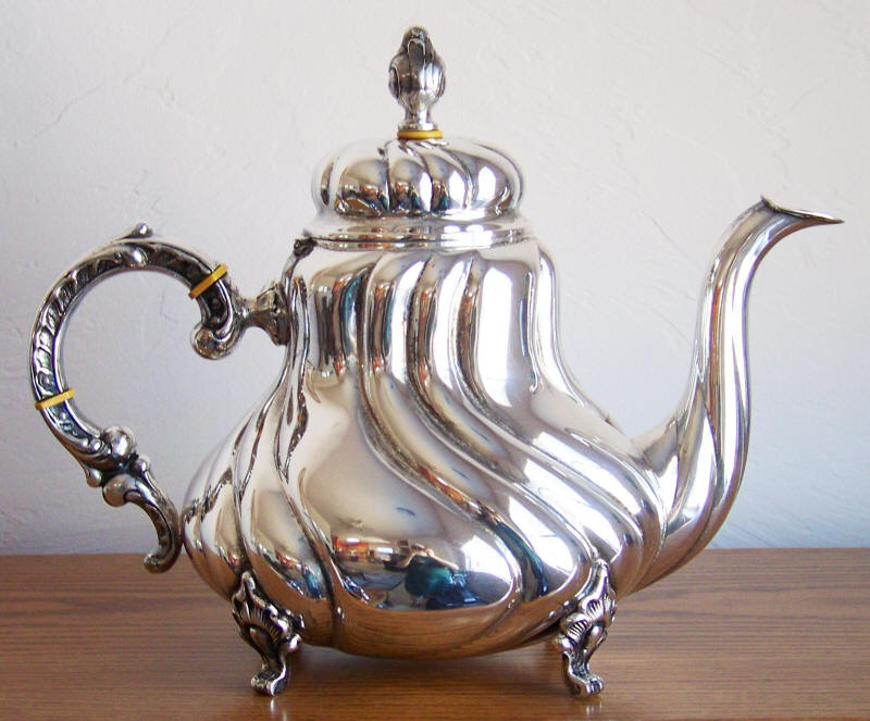 Gayer and Krauss German Silver 5-Piece Coffee and Tea Service