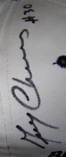 Gerry Cheevers close up of signature