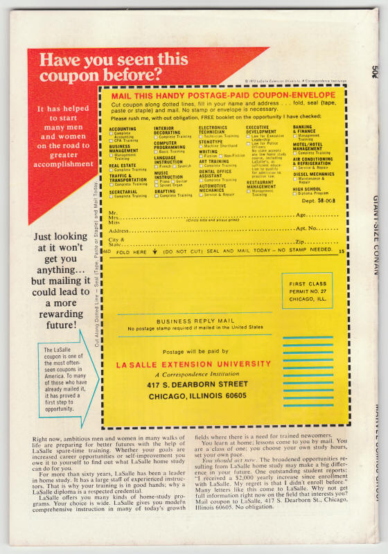 Giant Size Conan The Barbarian #2 back cover