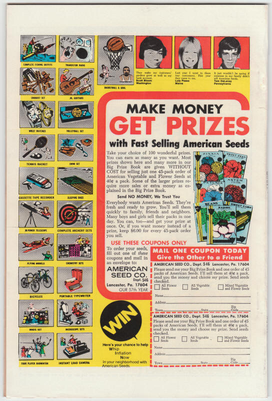 Giant Size Dracula #5 back cover