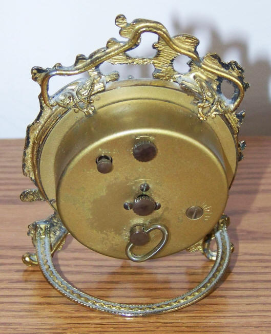 Globe German Alarm Clock back