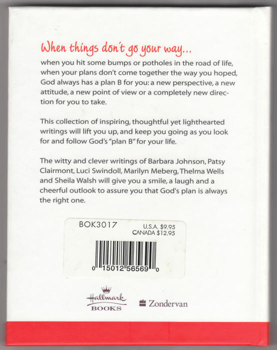 God Always Has A Plan B back cover