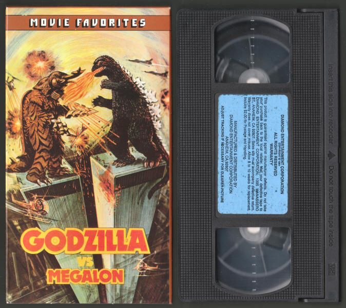 Godzilla vs Megalon VHS Videotape