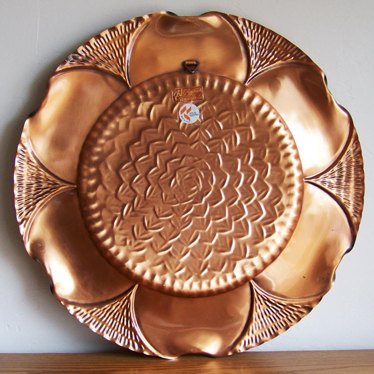 Gregorian Copper Decorative Wall Plate