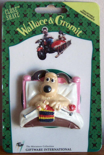 Gromit Knitting 3D Resin Magnet