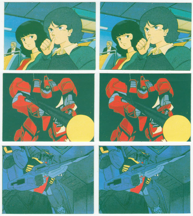 1985 Yamakatsu Mobile Suit Zeta Gundam Sticker Overprints