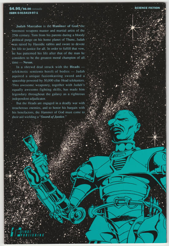 Hammer Of God Sword Of Justice #2 back cover