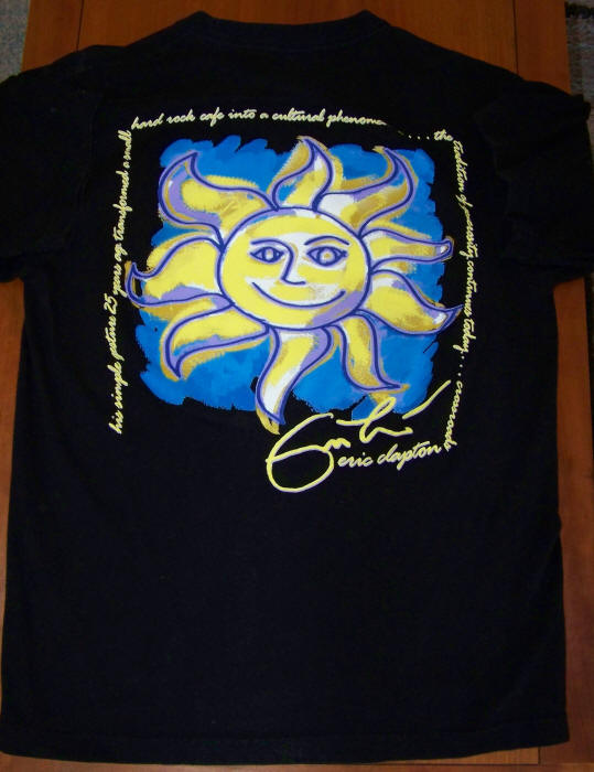 Hard Rock Cafe Signature Series T-Shirt Eric Clapton Barcelona back