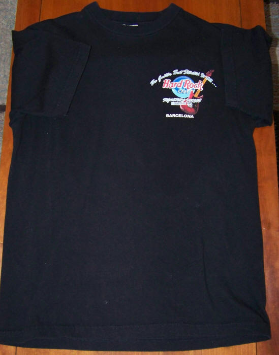 Hard Rock Cafe Signature Series T-Shirt Eric Clapton Barcelona front