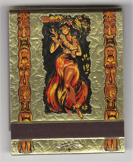 Hawaiian Village Matchbook back