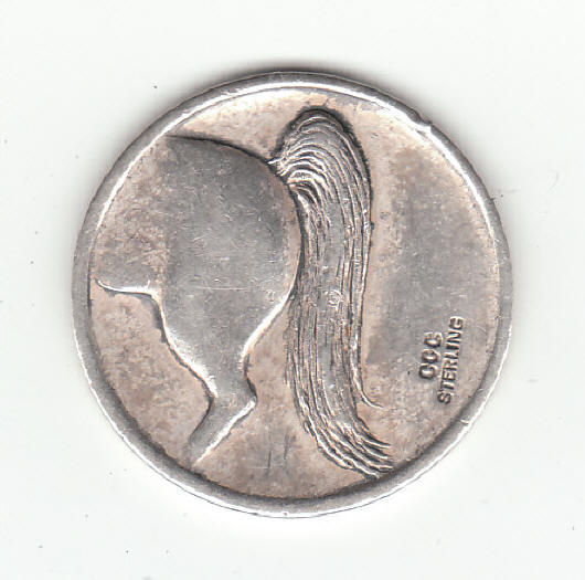 Sterling Silver Heads Or Tails Coin